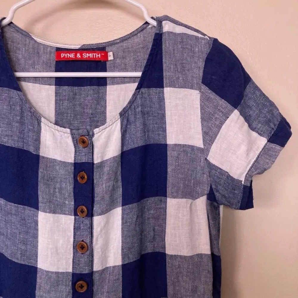 Oslo Check Linen Dress No. 10